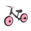 Bicicleta fara pedale pentru fete 11 inch Lorelli Energy 2020 negru roz cu roti ajutatoare 3