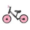 Bicicleta fara pedale pentru fete 11 inch Lorelli Energy 2020 negru roz cu roti ajutatoare 4