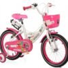 Bicicleta pentru fetite cu roti ajutatoare si cosulet 16 inch Little Monster Pink 1