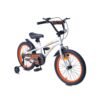 Bicicleta unisex 18 inch Byox Pixy alb cu roti ajutatoare 1