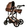 Carucior 2 in 1 reversibil X2 Chocolate Gold 0 36 luni BUF BOOF 2