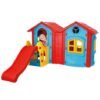 Casuta cu tobogan pentru copii Pilsan Double Happy House blue 1