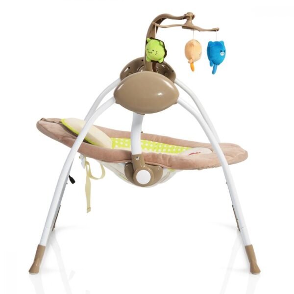 Leagan electric cu conectare la priza Baby Swing Cappucino