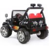 Masinuta electrica cu doua locuri si roti din plastic Drifter Jeep 4x4 Negru 4