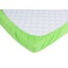 Set 4 x cearceaf cu elastic pt patut de 120x60 cm cappucinocremalbverde 2