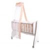 Set lenjerie cu 7 piese pentru pat balansoar First Dreams Beige Stars 1