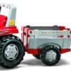 Tractor cu pedale Rolly Toys Junior cu remorca si cupa 3