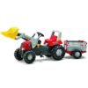Tractor cu pedale Rolly Toys Junior cu remorca si cupa 6